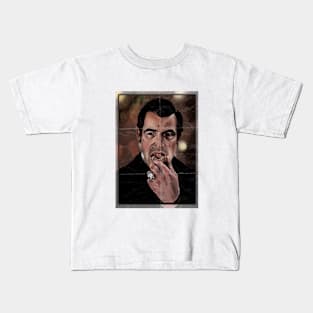 Dracula - Claes Bang (distressed portrait) Kids T-Shirt